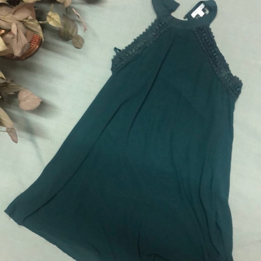 She & Sky dress Green baby doll dress size small - Picture 2 of 6
